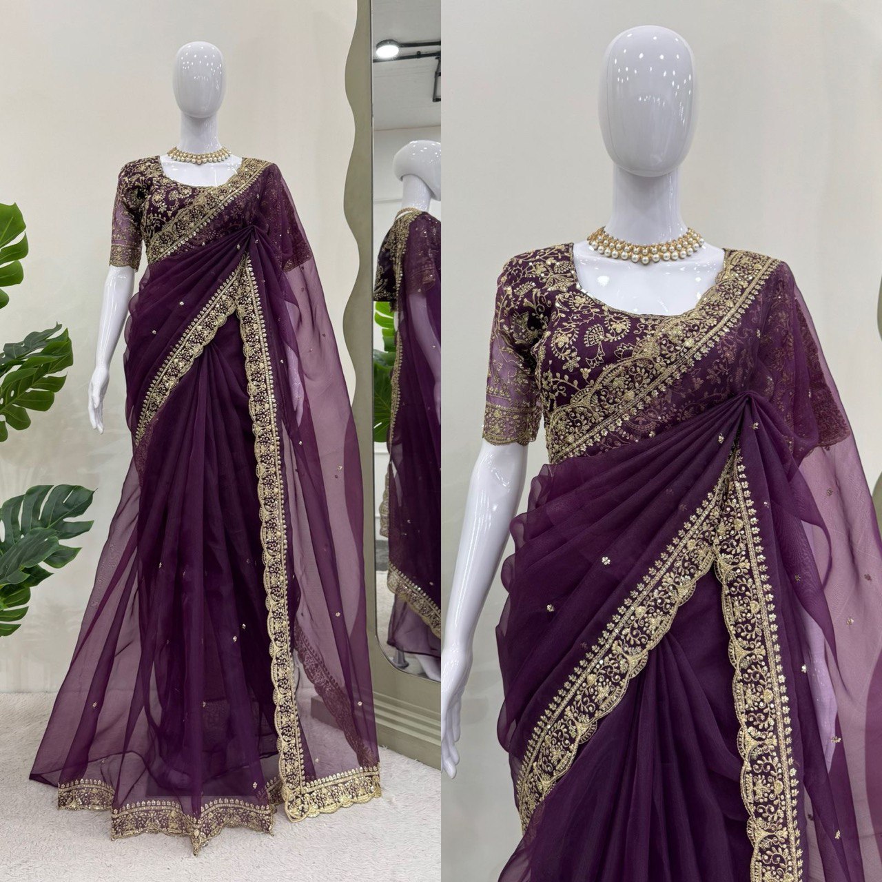 Capturing The Essence Of The Season In This Vibrant Purple Saree