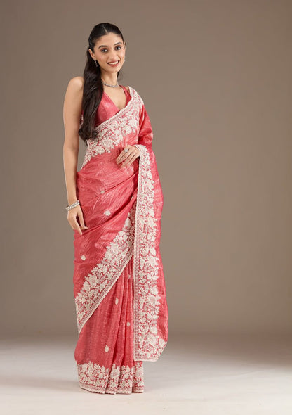Heavy Embroidery Codding & Sequins Work With Fancy CutWork Border