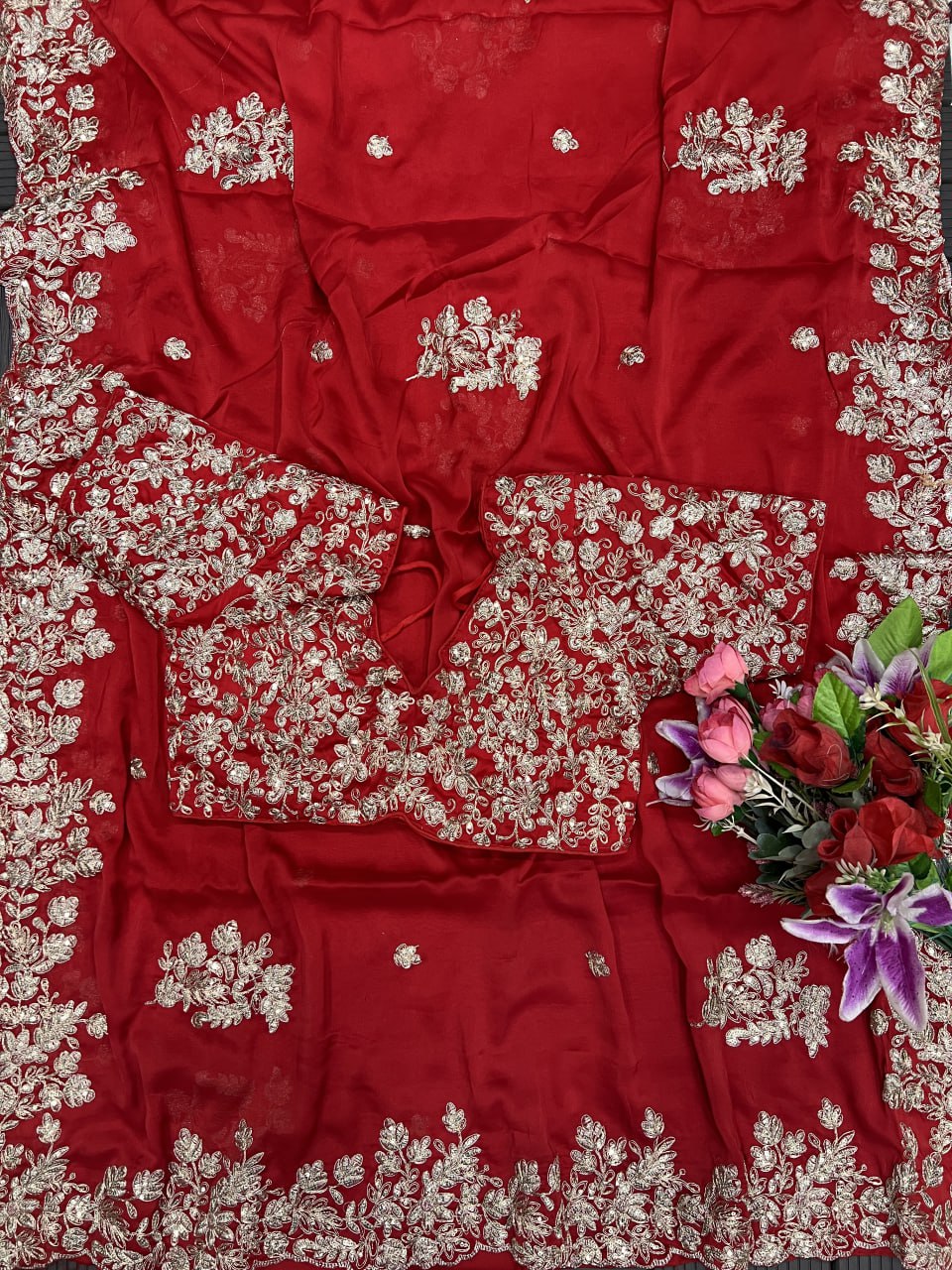 Women's Pure Soft Rangoli Silk Saree with Fancy Beautiful Embroidery Sequences, Zari and Coding Work, Cut Work Border Saree