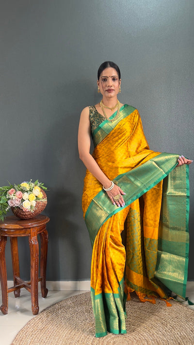 Aura Cotton Silk Saree And Blouse