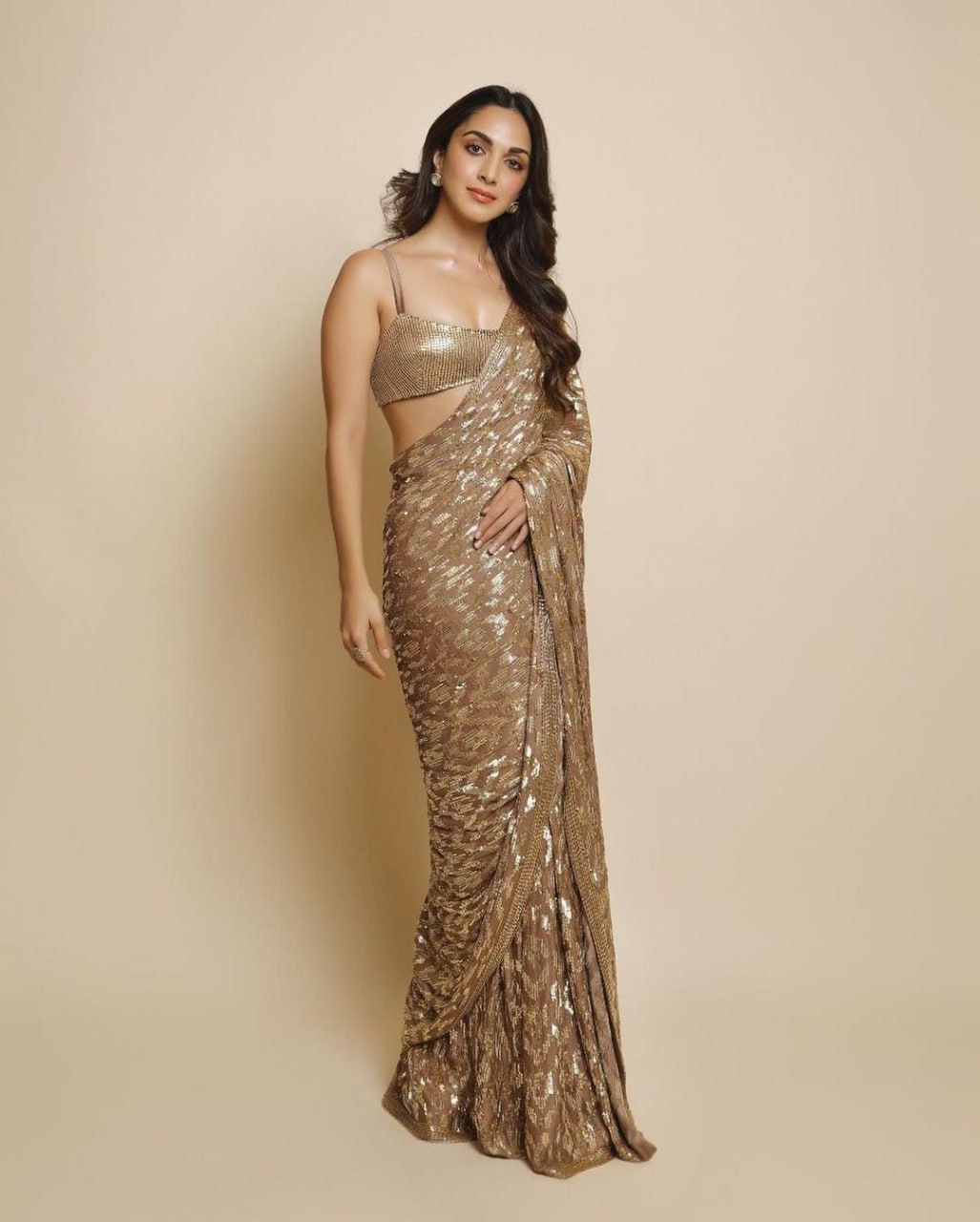 Georgette Sequence Beautiful Party Wear Bollywood Saree, Designer Sequin Embroidered Saree With Blouse,