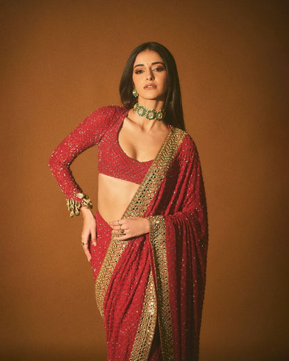 Bollywood Heavy Soft Georgette Mono Beglory Saree With Blouse