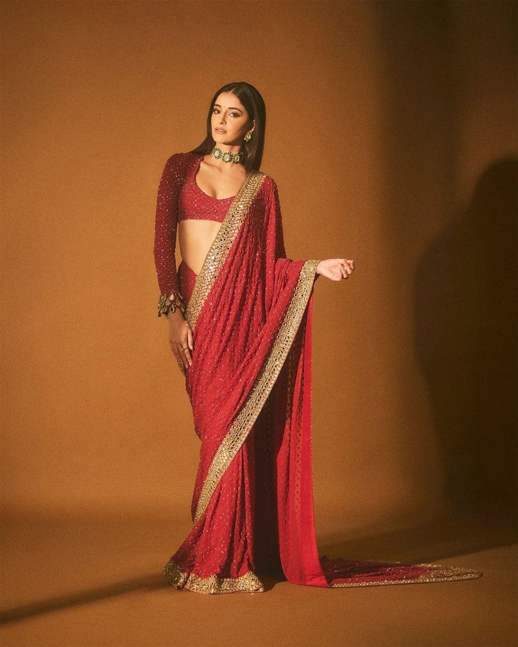 Bollywood Heavy Soft Georgette , MONO Bangloty saree with Blouse