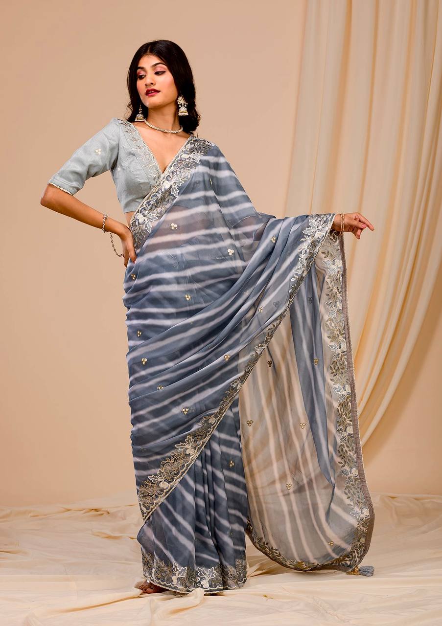Mono Beglory Silk Saree With Multy Color With Blouse Saree