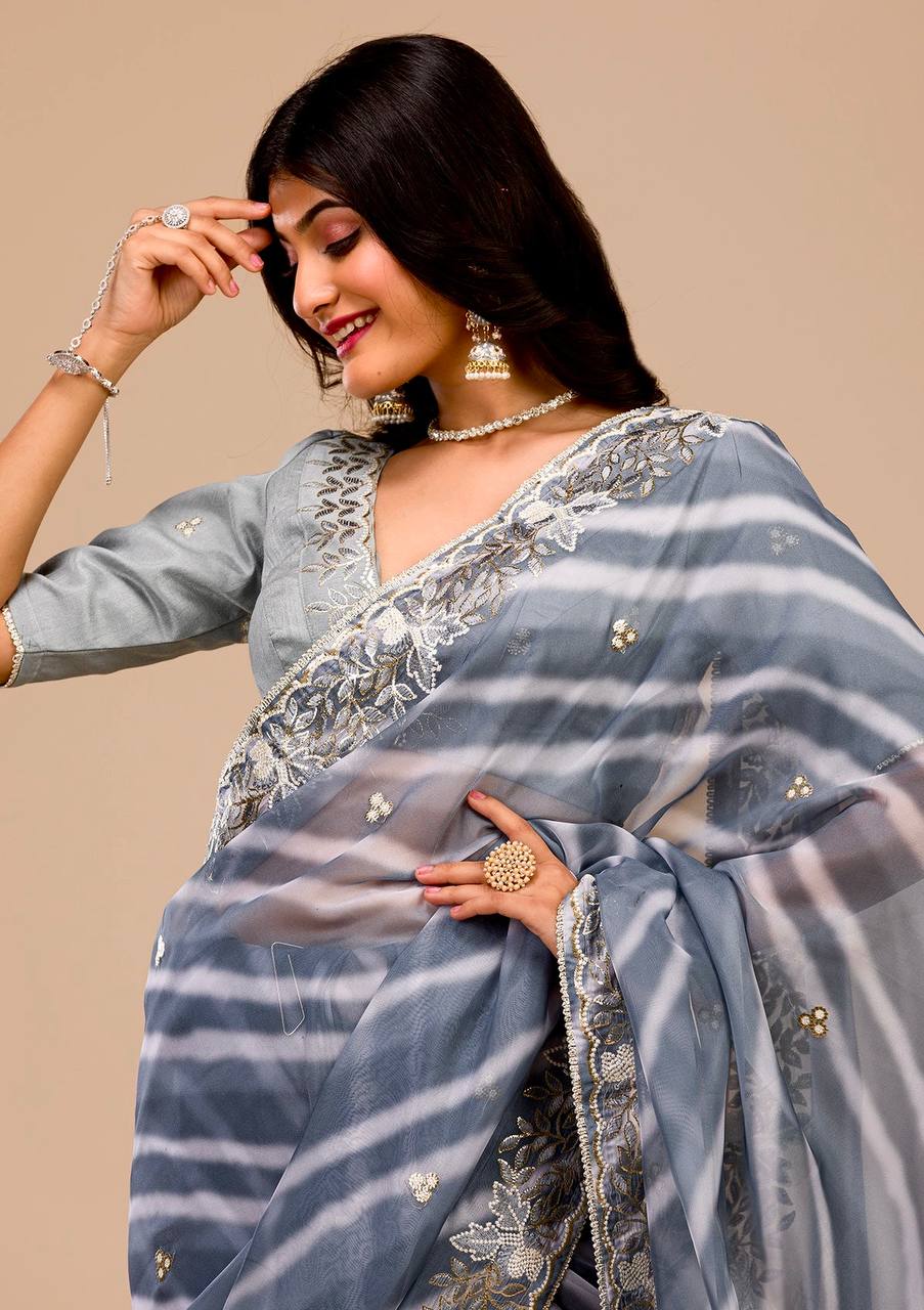Mono Beglory Silk Saree With Multy Color With Blouse Saree