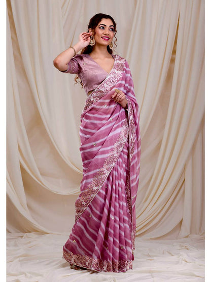 Mono Beglory Silk Saree With Multy Color With Blouse Saree