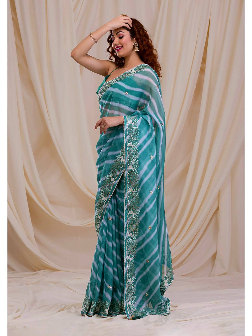 Mono Beglory Silk Saree With Multy Color With Blouse Saree